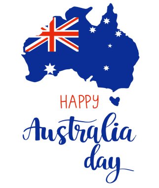 Aystralia harita vektör