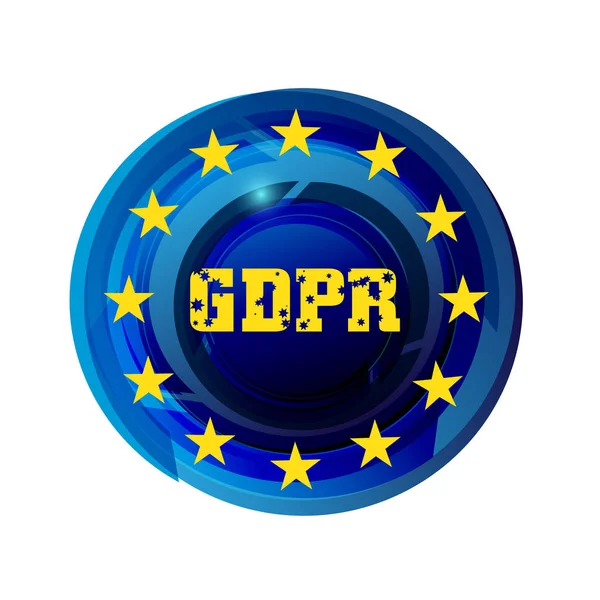 Allgemeine Datenschutzverordnung gdpr — Stockvektor