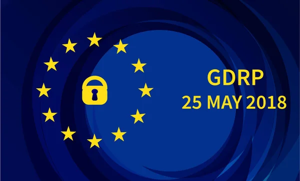 Allgemeine Datenschutzverordnung gdpr — Stockvektor