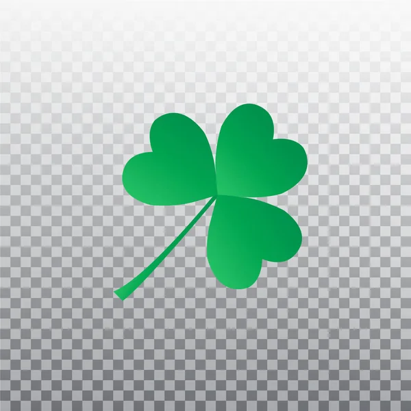 Saint Patrick s Day. Trèfle à quatre feuilles — Image vectorielle