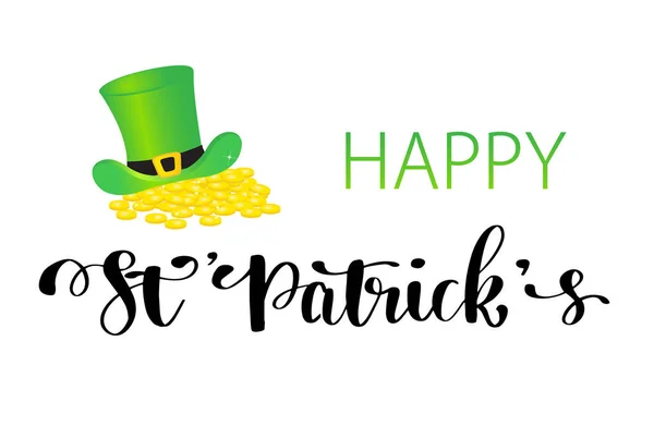 St. Patrick s gün tebrik. Vektör çizim. Happy St Patrick s gün vektör. — Stok Vektör