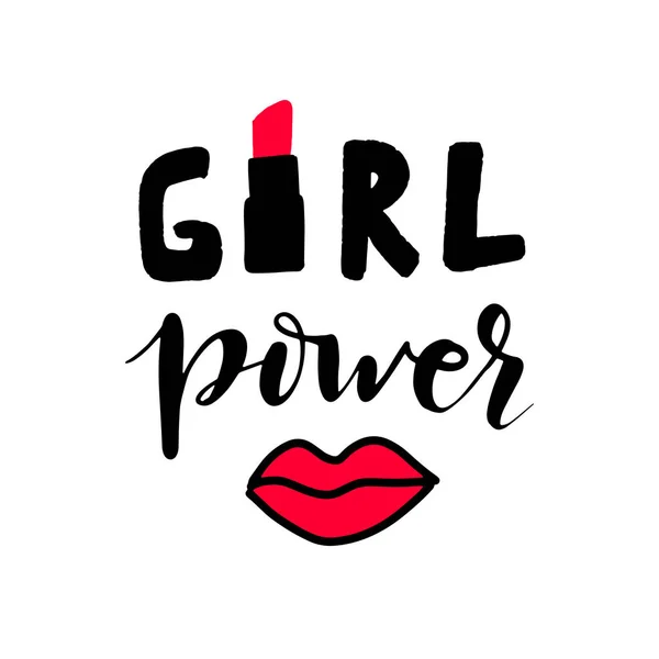 Kaligrafia wektor Girl power — Wektor stockowy