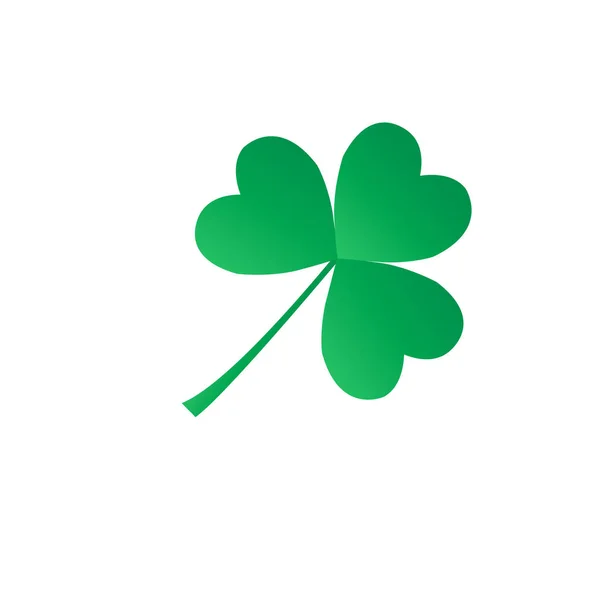 Saint Patrick s Day. Trèfle à quatre feuilles — Image vectorielle