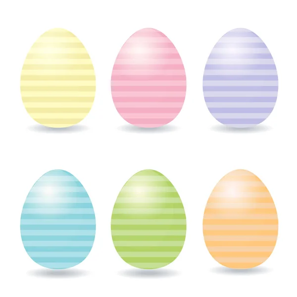 Set de huevos de Pascua de color . — Vector de stock