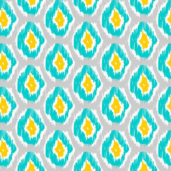 Seamless ikat pattern — Stock Vector