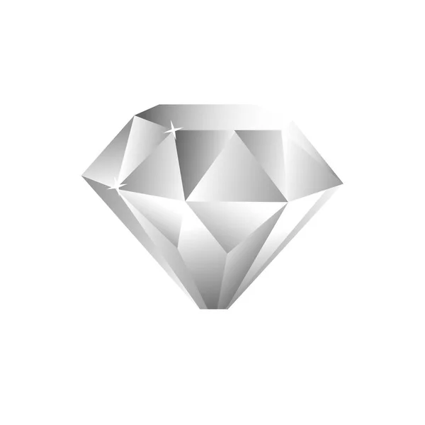 Diamond Vector Icon — Stock Vector