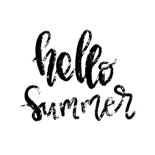 Lettering Hello Summer. — Stock Vector