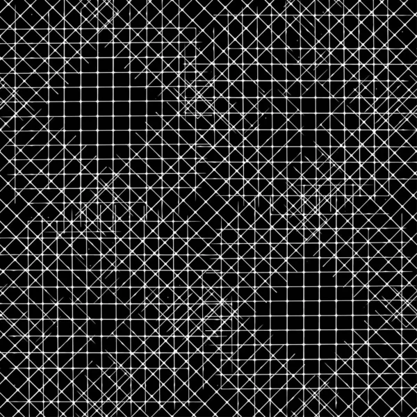 Vector seamless pattern with Irregular abstract linear grid. Graphical hand drawn background. — ストックベクタ