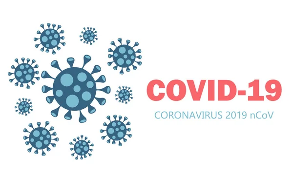 Ιός Κορόνα. virion του Coronavirus σε λευκό φόντο. 2019-nCoV. — Διανυσματικό Αρχείο