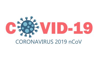 Corona Virüsü. Beyaz arka planda Coronavirus 'lu Virion. 2019-nCoV.