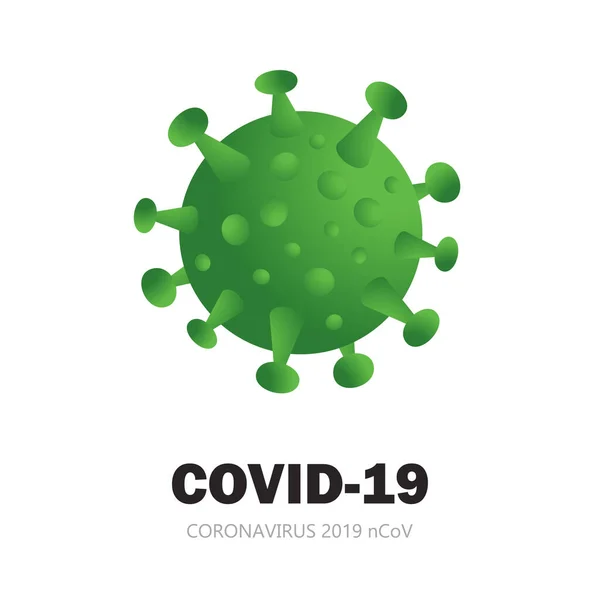 코로나 바이러스 코로나 바이러스의 2019 Ncov 중국에서 폐렴을 일으키는 바이러스 — 스톡 벡터