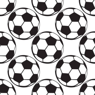 Kusursuz futbol ya da futbol topu deseni. Spor arkaplanı.