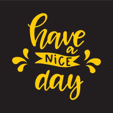 İfade yazmada iyi günler dilerim. Tasarımın için el çizimi alıntı. Retro tarzı tipografi. Vektör illüstrasyonu.