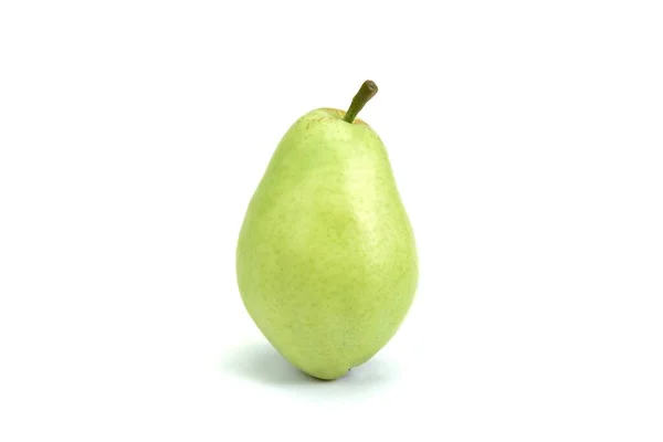 白で隔離された緑の梨 — ストック写真
