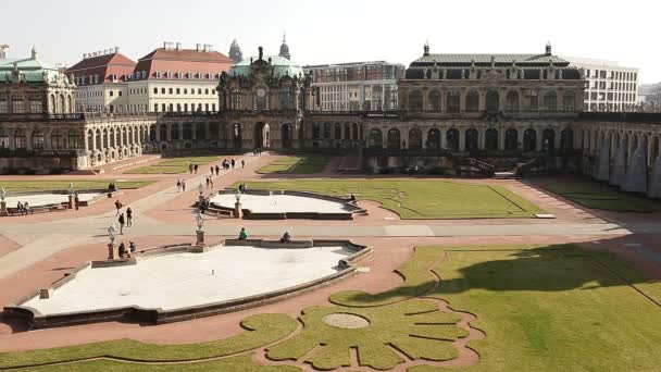 Dresden konstgalleri. Time-lapse. — Stockvideo