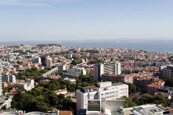 Panomaric widok na Lizbonę — Zdjęcie stockowe