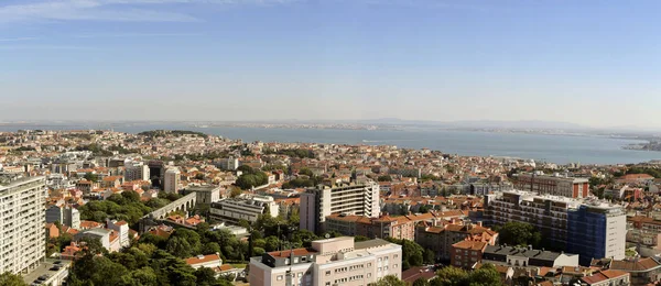 Panomaric widok na Lizbonę — Zdjęcie stockowe