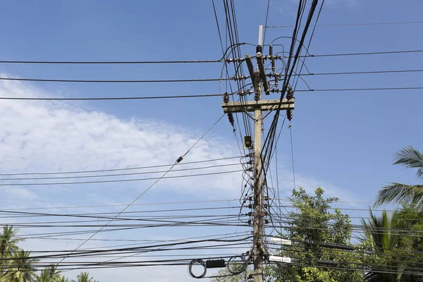 タイ電力線 — ストック写真