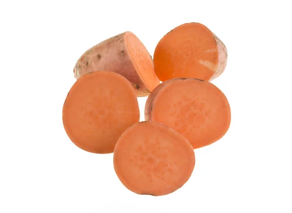 Słodkie ziemniaki plastry — Zdjęcie stockowe