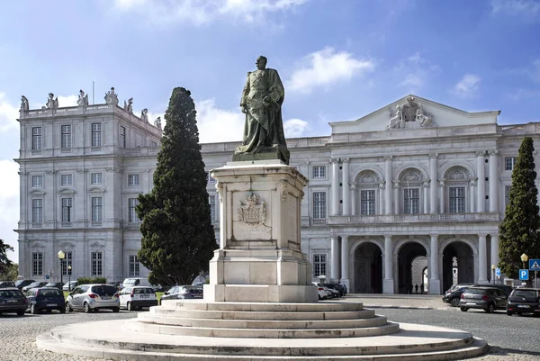Lisbon Statue of King Carlos I — Stock Photo, Image
