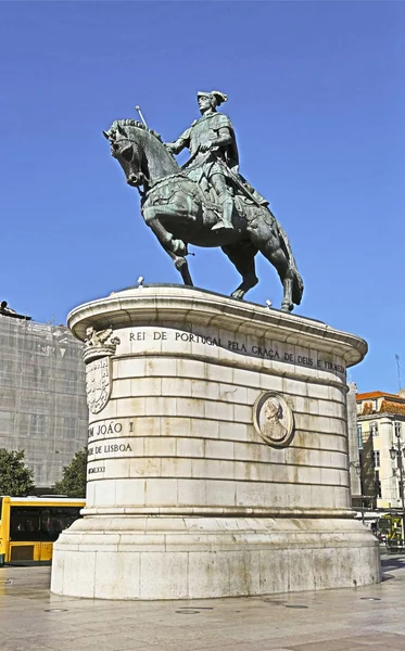 Statua equestre HDR di Lisbona — Foto Stock