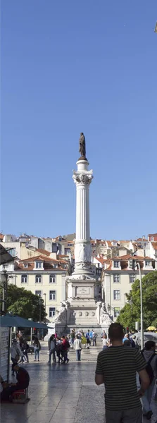 Lissabon kolumn i Pedro Iv — Stockfoto