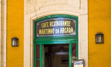 Lisbon Cafe Martinho da Arcada clipart