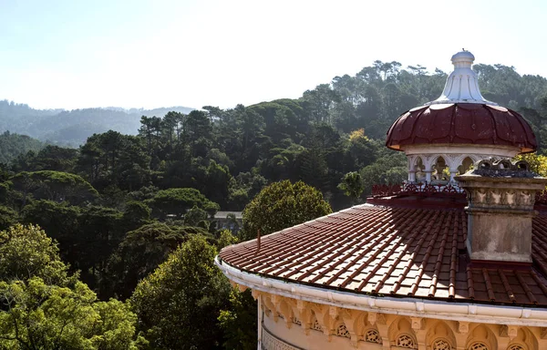 Monserrate Palace çatılar ve yatak süsleri — Stok fotoğraf