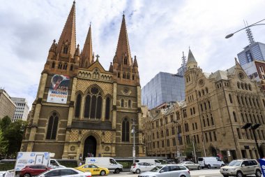 Melbourne St Paul Katedrali ve Cbd