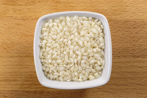 Raw Arborio Rice in a Bowl — Stock Photo, Image