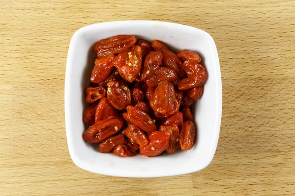 Bacche di Goji Peperoncini d'acqua imbevuti — Foto Stock