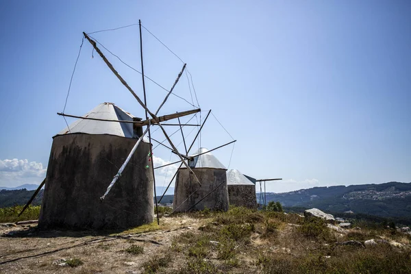 Penacova Masonry Windmills of Gavinhos — Stock Photo, Image