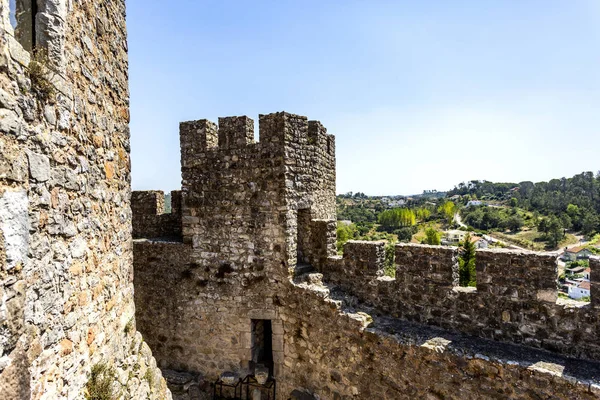 Ruínas Pombalinas no interior do Castelo Medieval — Fotografia de Stock