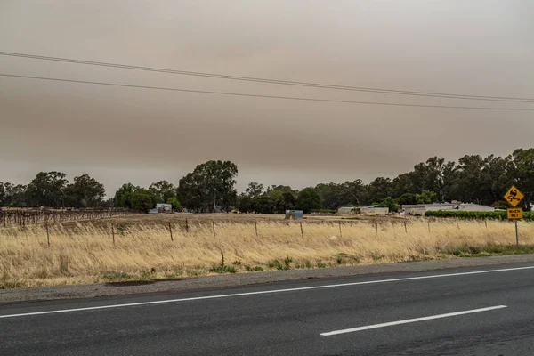 Nuovo Galles del Sud Coperto da Bushfire Smoke — Foto Stock