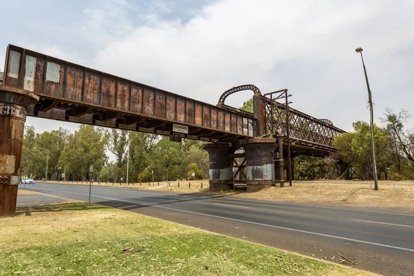 Puente ferroviario de Dubbo sobre el río Macquarie — Foto de Stock