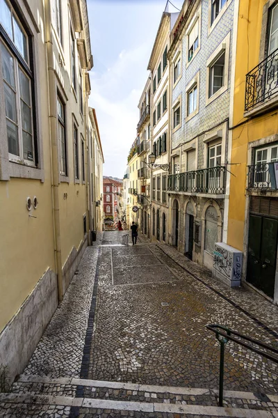 ベアロ・アルトのリスボン・ナローストリート — ストック写真