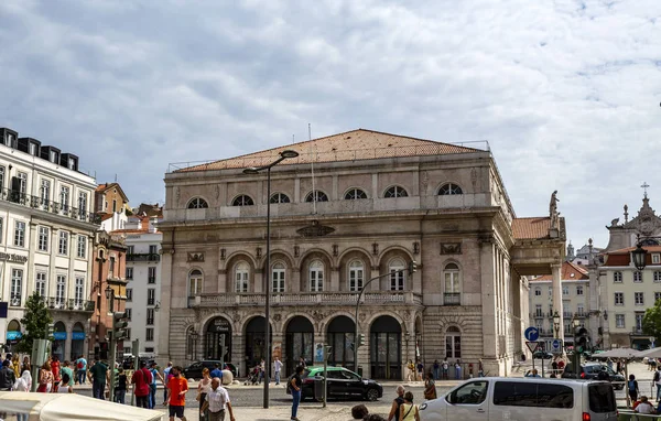 Lisbon National Theatre Dona Maria — Stock Photo, Image