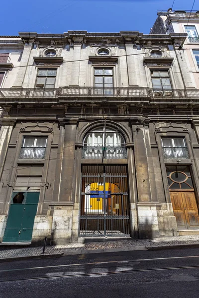 旧コレリオ ヴェロ宮殿のファサード ロイヤルメールサービスの本部が位置していた場所 リスボン ポルトガル — ストック写真