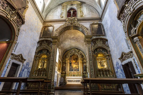 Vista Magnífico Interior Barroco Igreja São Pedro Alcantara Construída 1681 — Fotografia de Stock