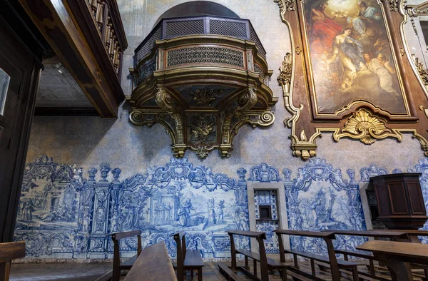 Detalhe Parede Interna Lado Esquerdo Igreja São Pedro Alcantara Bairro — Fotografia de Stock