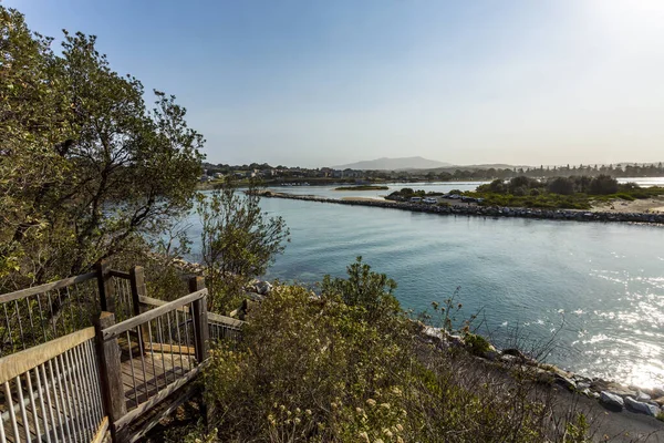 Panorama Wagonga Inlet See View Platform Narooma Nsw South Coast — стокове фото