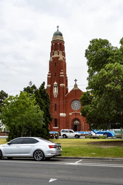 Utsikt Över Kyrkan Saint Mary Byggd 1913 Romansk Arkitektonisk Stil — Stockfoto