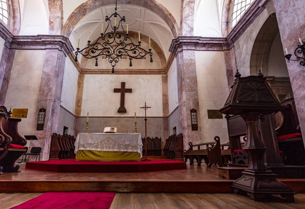 Detalhe Altar Mor Catedral São Paulo Sede Igreja Lusitana Comunhão — Fotografia de Stock