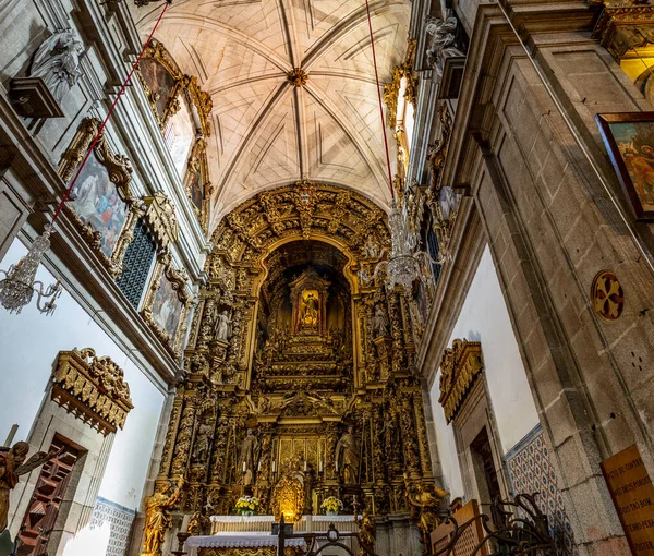 Arouca Aveiro Portekiz Deki Aziz Mary Manastırı Nın Yaldızlı Sunağı — Stok fotoğraf