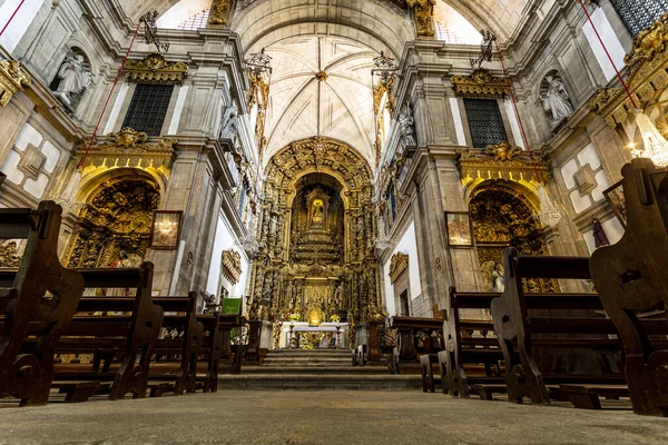 Nádherný Pohled Kostel Kláštera Marie Zrekonstruovaný Století Barokním Slohu Arouca — Stock fotografie