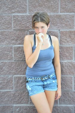 Kadın güzellik mankeni dışa vurumu.