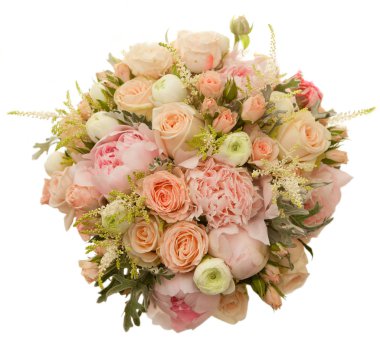 buket düğün izole. Yüksek görüş açısı