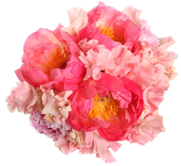 牡丹ピンクのウェディング花束 — ストック写真