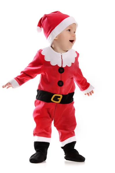 Boy with Santa costume — Stock Photo, Image