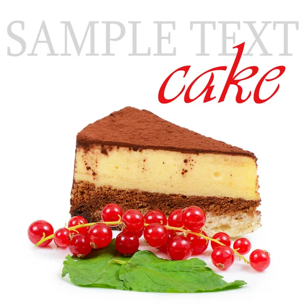 Cake with red currant — Stock Photo, Image
